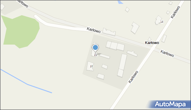 Karłowo, Karłowo, 11, mapa Karłowo