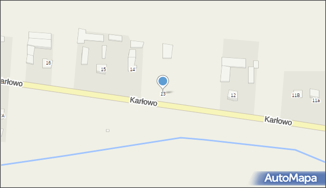 Karłowo, Karłowo, 13, mapa Karłowo