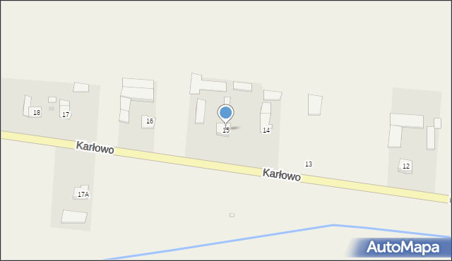 Karłowo, Karłowo, 15, mapa Karłowo