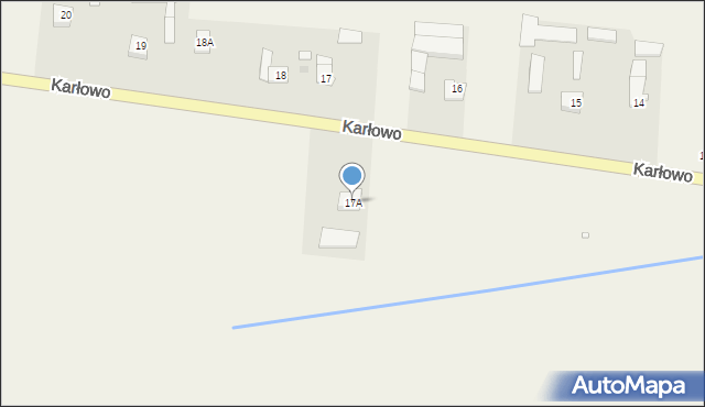 Karłowo, Karłowo, 17A, mapa Karłowo