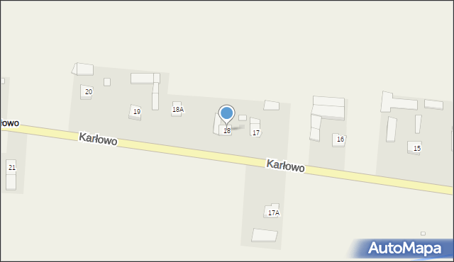 Karłowo, Karłowo, 18, mapa Karłowo