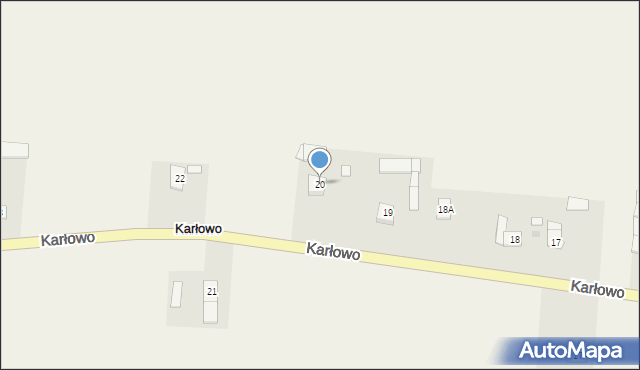 Karłowo, Karłowo, 20, mapa Karłowo