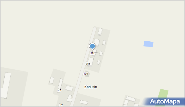 Karlusin, Karlusin, 49f, mapa Karlusin