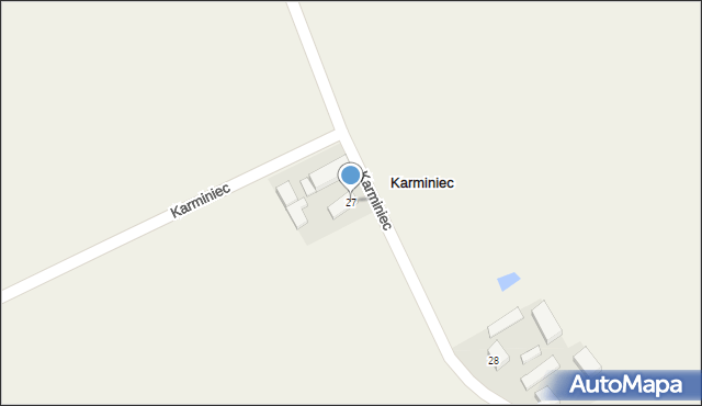 Karminiec, Karminiec, 27, mapa Karminiec