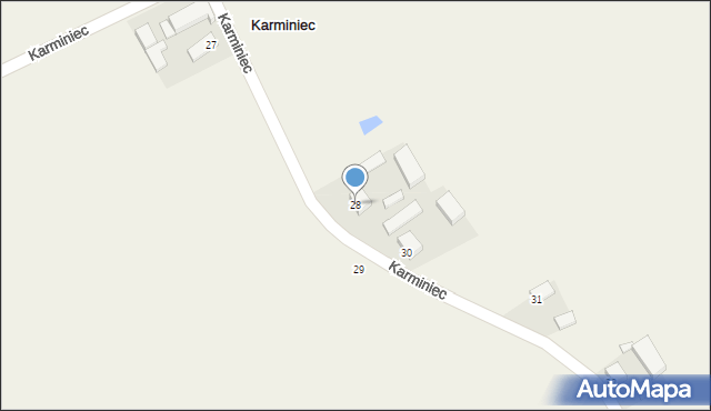 Karminiec, Karminiec, 28, mapa Karminiec