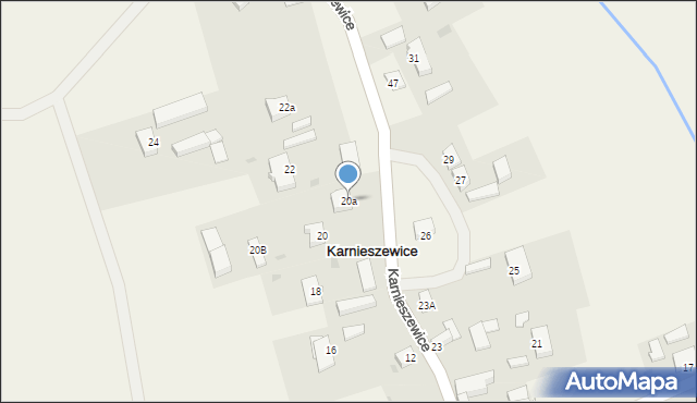 Karnieszewice, Karnieszewice, 20a, mapa Karnieszewice