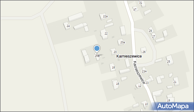 Karnieszewice, Karnieszewice, 20B, mapa Karnieszewice