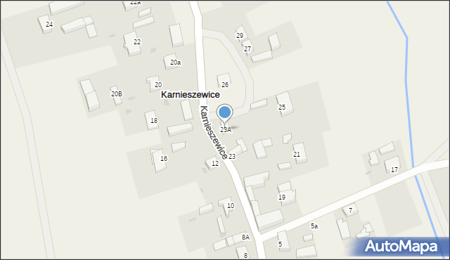 Karnieszewice, Karnieszewice, 23A, mapa Karnieszewice