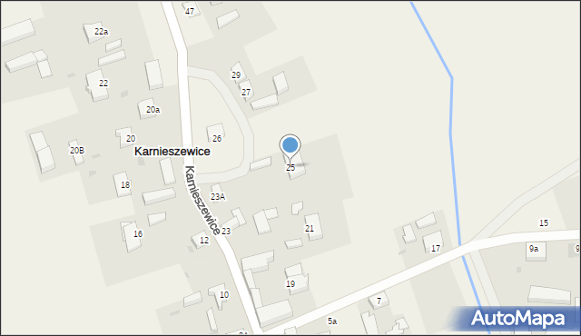 Karnieszewice, Karnieszewice, 25, mapa Karnieszewice