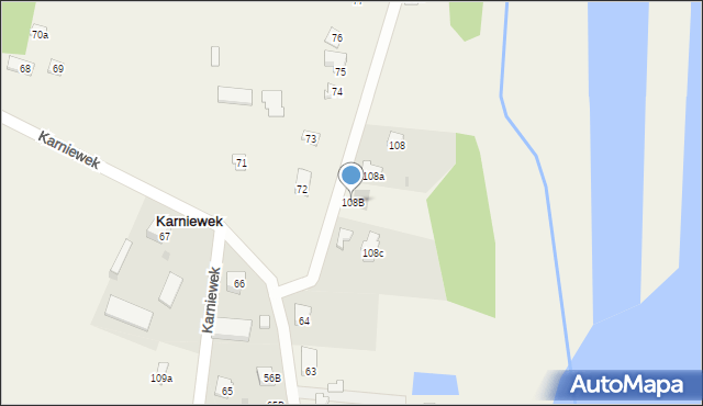 Karniewek, Karniewek, 108B, mapa Karniewek