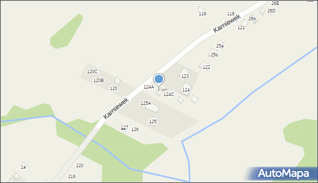 Karniewek, Karniewek, 124B, mapa Karniewek