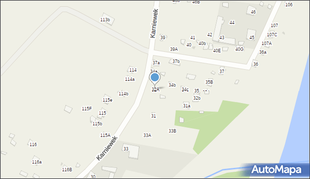 Karniewek, Karniewek, 32A, mapa Karniewek