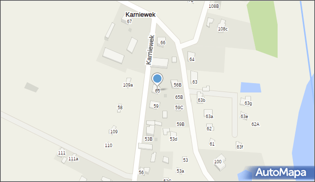 Karniewek, Karniewek, 65, mapa Karniewek
