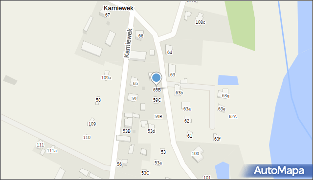 Karniewek, Karniewek, 65B, mapa Karniewek