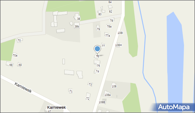 Karniewek, Karniewek, 76, mapa Karniewek