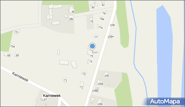 Karniewek, Karniewek, 76A, mapa Karniewek