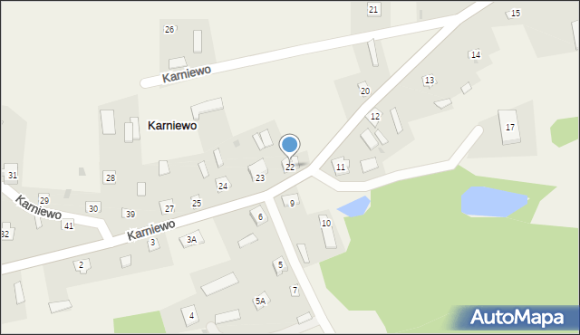 Karniewo, Karniewo, 22, mapa Karniewo