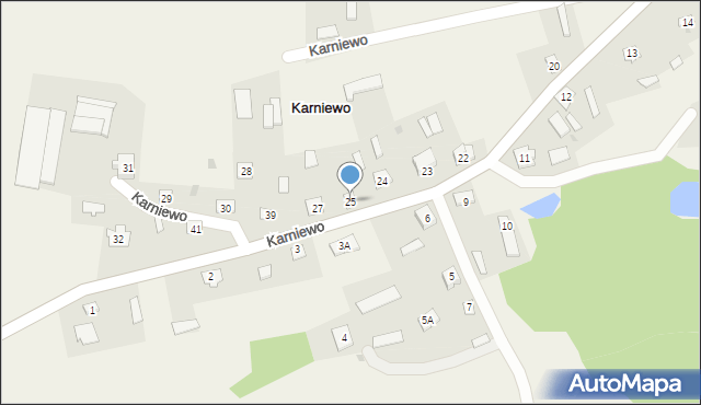 Karniewo, Karniewo, 25, mapa Karniewo