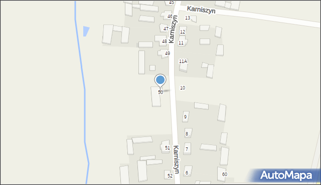 Karniszyn, Karniszyn, 50, mapa Karniszyn