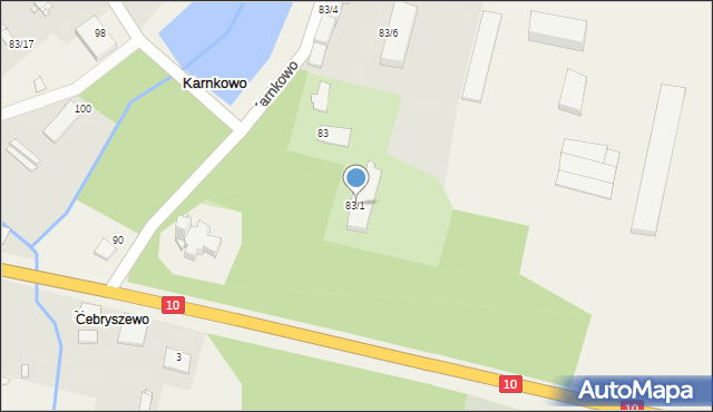 Karnkowo, Karnkowo, 83/1, mapa Karnkowo