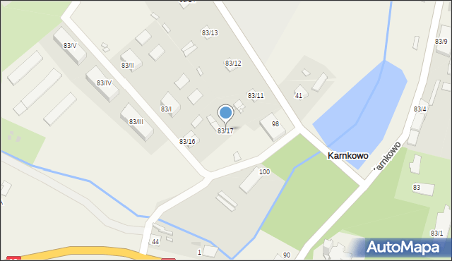 Karnkowo, Karnkowo, 83/17, mapa Karnkowo