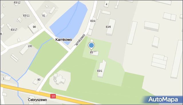 Karnkowo, Karnkowo, 83, mapa Karnkowo
