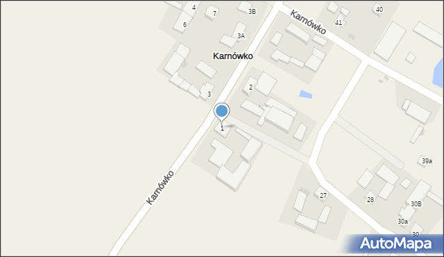 Karnówko, Karnówko, 1, mapa Karnówko