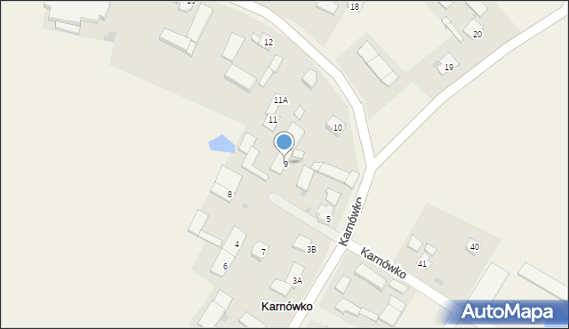 Karnówko, Karnówko, 9, mapa Karnówko