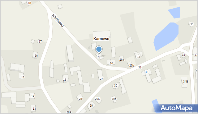 Karnowo, Karnowo, 71, mapa Karnowo