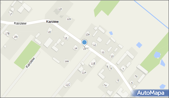 Karolew, Karolew, 13, mapa Karolew