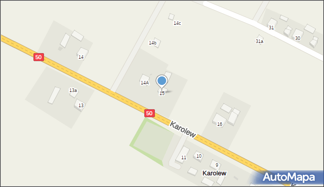 Karolew, Karolew, 15, mapa Karolew