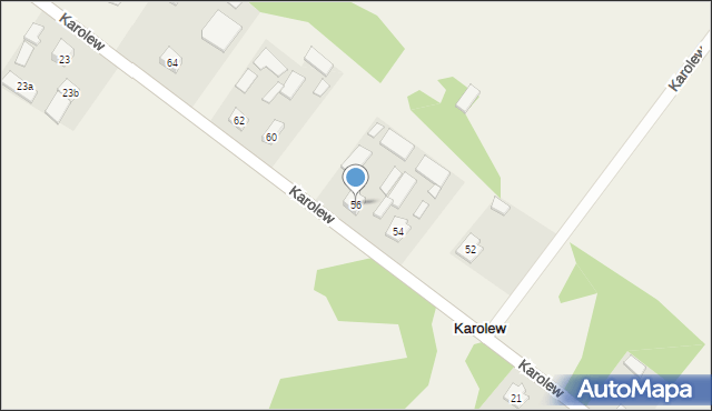 Karolew, Karolew, 56, mapa Karolew