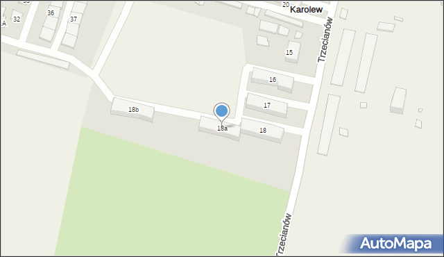 Karolew, Karolew, 18a, mapa Karolew