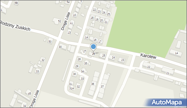 Karolew, Karolew, 26, mapa Karolew