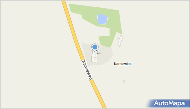 Karolewko, Karolewko, 1, mapa Karolewko