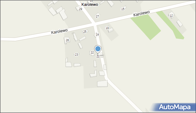 Karolewo, Karolewo, 21, mapa Karolewo