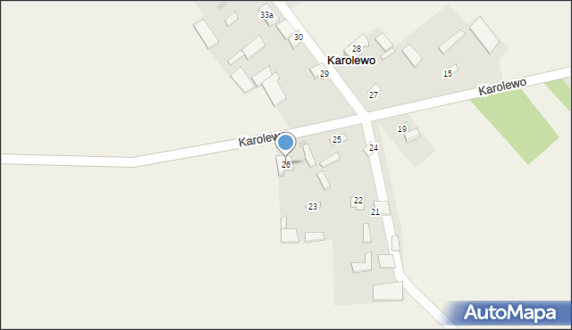 Karolewo, Karolewo, 26, mapa Karolewo