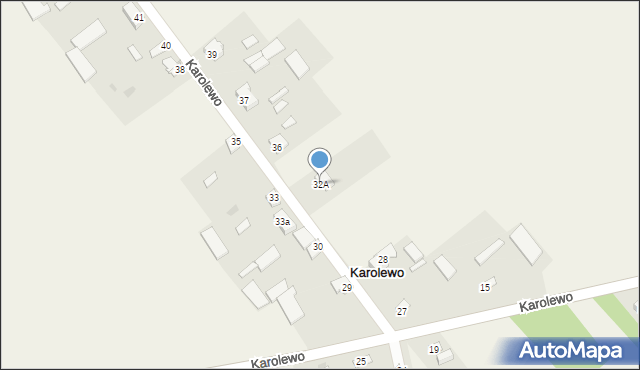 Karolewo, Karolewo, 32A, mapa Karolewo