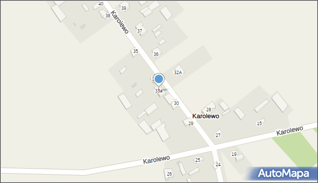 Karolewo, Karolewo, 33a, mapa Karolewo