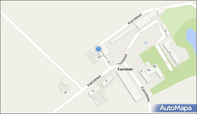 Karolewo, Karolewo, 14, mapa Karolewo