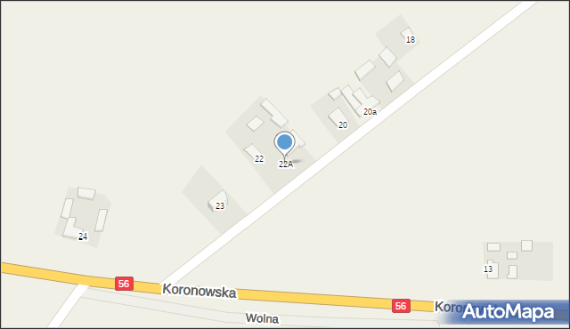 Karolewo, Karolewo, 22A, mapa Karolewo