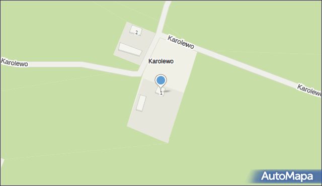 Karolewo, Karolewo, 1, mapa Karolewo