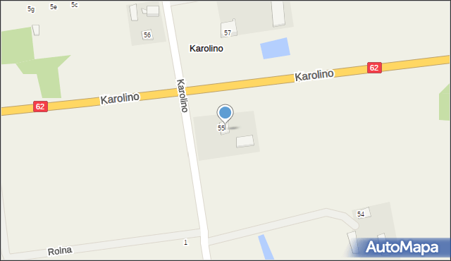 Karolino, Karolino, 56A, mapa Karolino