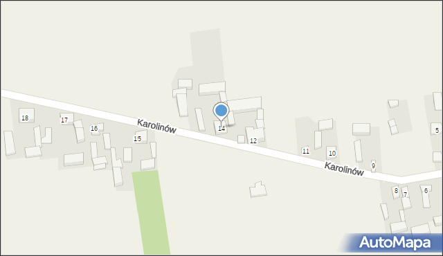 Karolinów, Karolinów, 14, mapa Karolinów