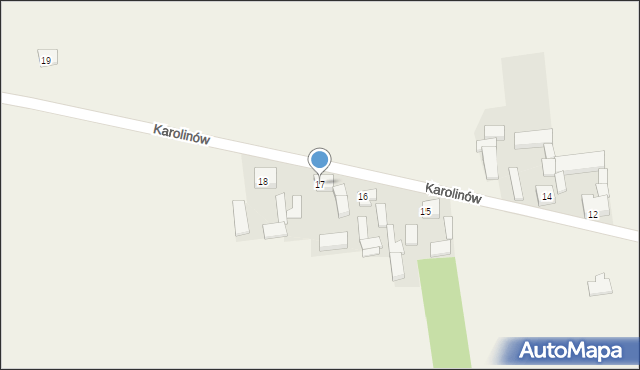 Karolinów, Karolinów, 17, mapa Karolinów