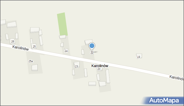 Karolinów, Karolinów, 22, mapa Karolinów