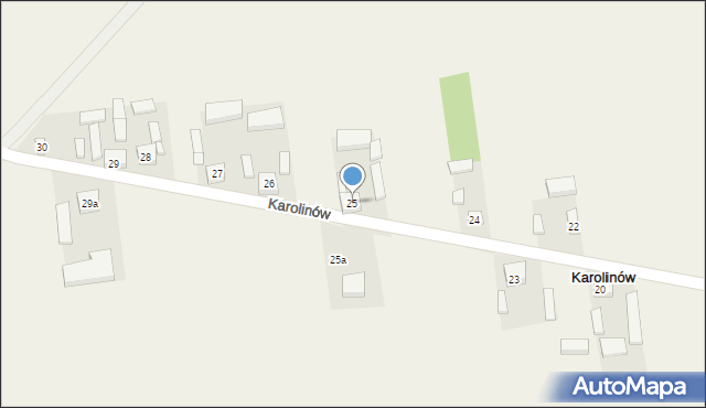 Karolinów, Karolinów, 25, mapa Karolinów