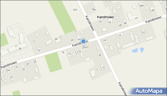 Karolinowo, Karolinowo, 17, mapa Karolinowo