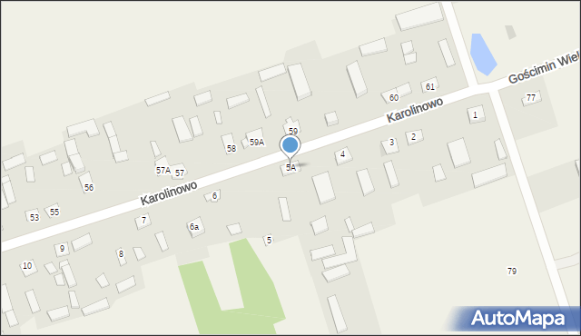 Karolinowo, Karolinowo, 5A, mapa Karolinowo