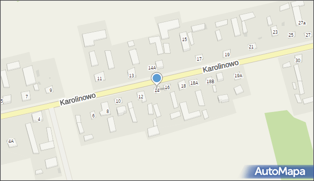 Karolinowo, Karolinowo, 14, mapa Karolinowo